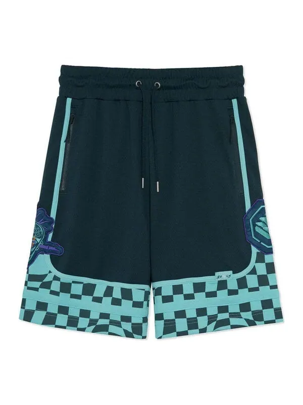 Шорты badfive шахматные баскетбольные соревнования шорты Li-Ning — изображение 1 из 2, темный синий