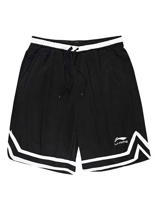 Шорты баскетбольные шорты с логотипом ДНК Li-Ning — изображение 1 из 4, черный/белый