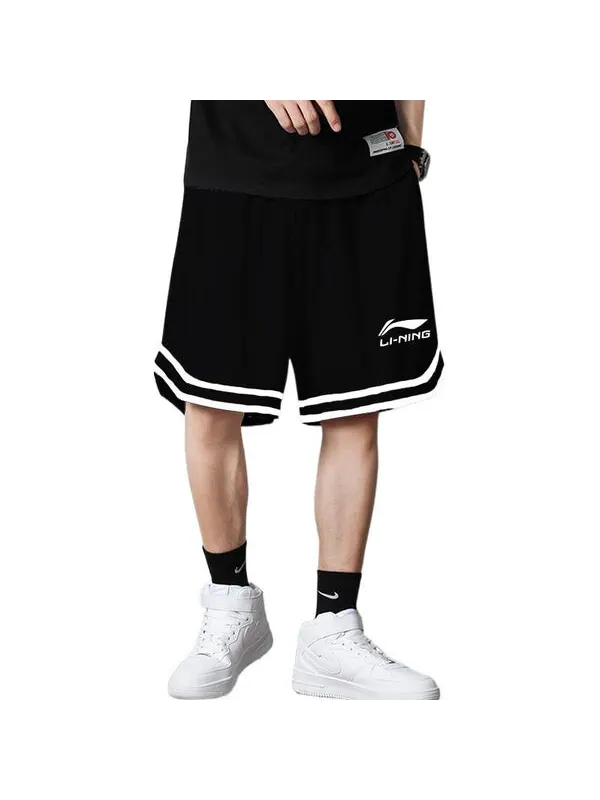 Шорты баскетбольные шорты с логотипом ДНК Li-Ning — изображение 4 из 4, черный/белый