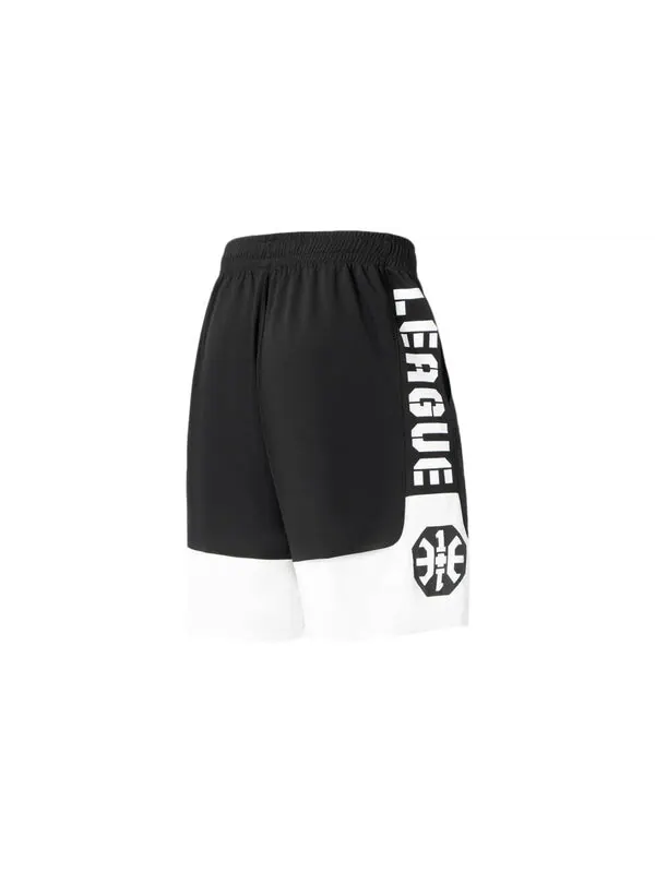 Шорты баскетбольные шорты с логотипом badfive Li-Ning — изображение 2 из 2, черный/белый