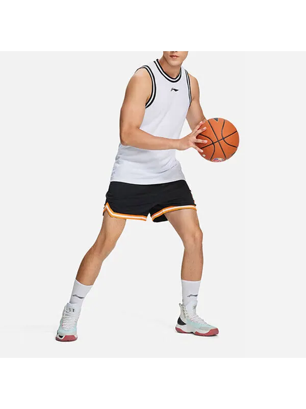 Шорты баскетбольные шорты Джимми Батлера Li-Ning — изображение 3 из 4, черный/оранжевый/белый