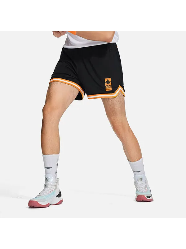 Шорты баскетбольные шорты Джимми Батлера Li-Ning — изображение 4 из 4, черный/оранжевый/белый