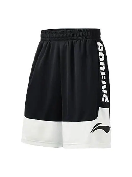 Шорты баскетбольные шорты с логотипом badfive Li-Ning — изображение 1 из 2, черный/белый