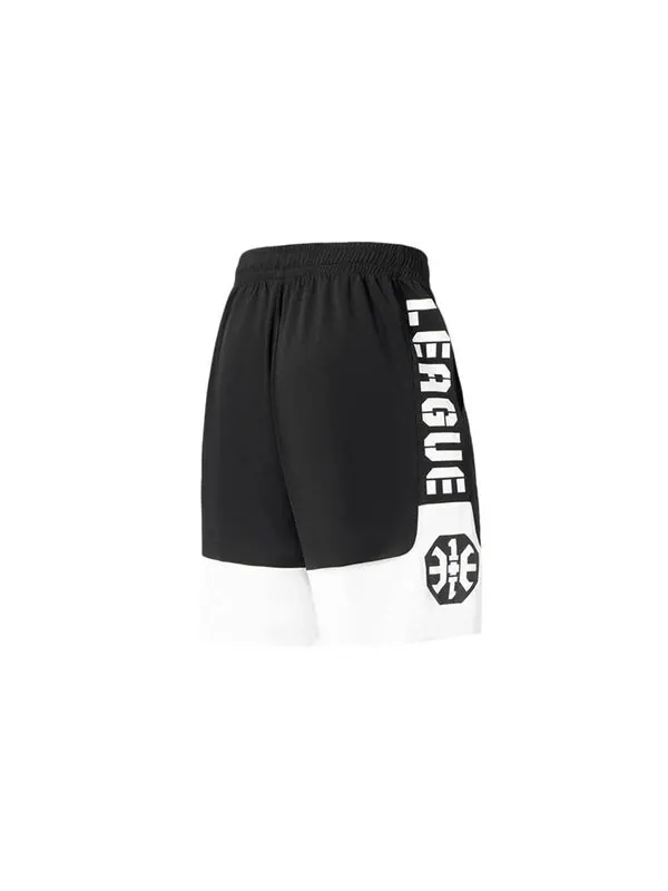 Шорты баскетбольные шорты с логотипом badfive Li-Ning — изображение 2 из 2, черный/белый