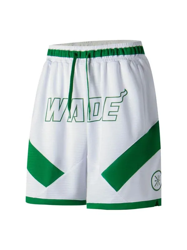 Шорты way of wade свободные баскетбольные шорты Li-Ning — изображение 1 из 2, белый/зеленый