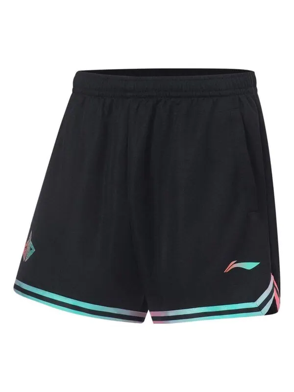 Шорты спортивные шорты для соревнований Li-Ning — изображение 1 из 2, черный/голубой