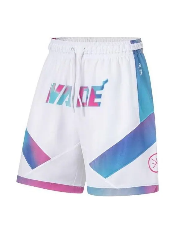 Шорты баскетбольные шорты Уэйд Li-Ning — изображение 1 из 2, синий/зеленый/желтый