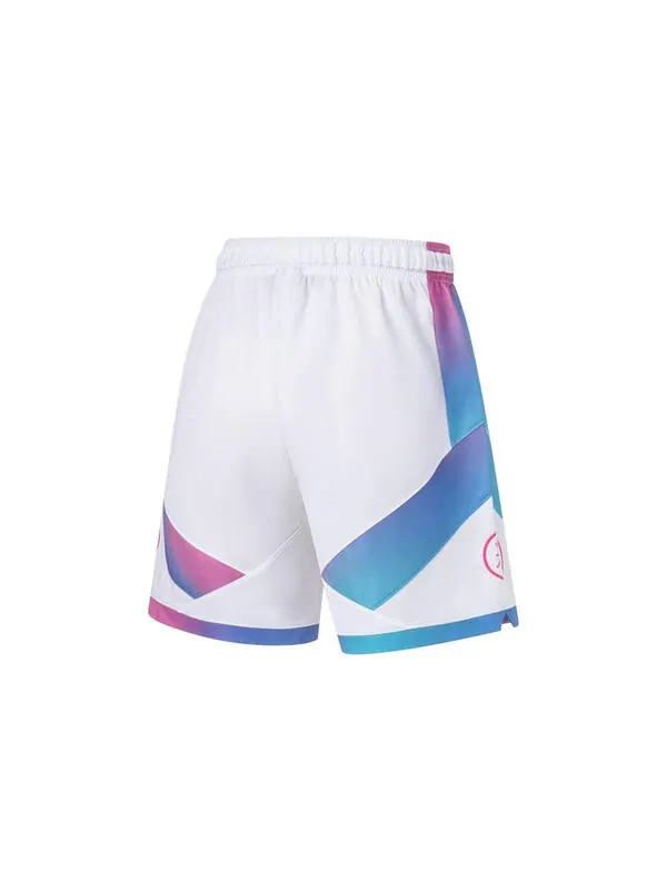 Шорты баскетбольные шорты Уэйд Li-Ning — изображение 2 из 2, синий/зеленый/желтый