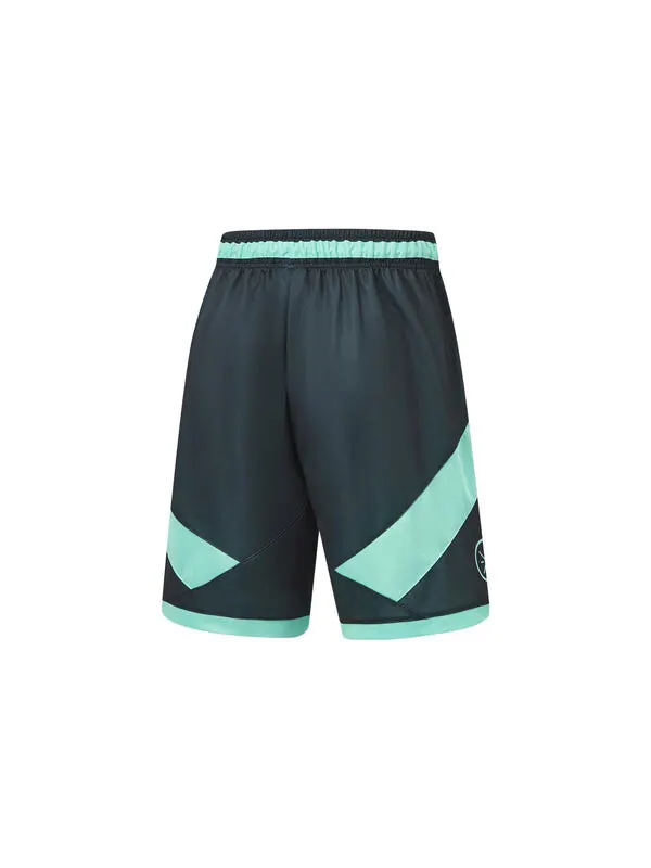 Шорты Wade свободного кроя баскетбольные шорты Li-Ning — изображение 2 из 2, синий/зеленый