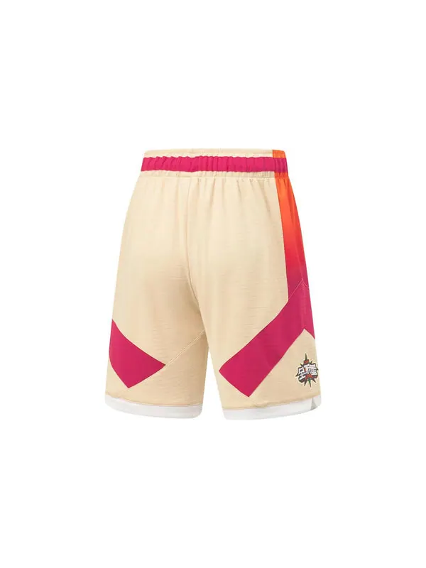 Шорты cba all star game basketball shorts 'milk tea pink' Li-Ning — изображение 2 из 2, розовый
