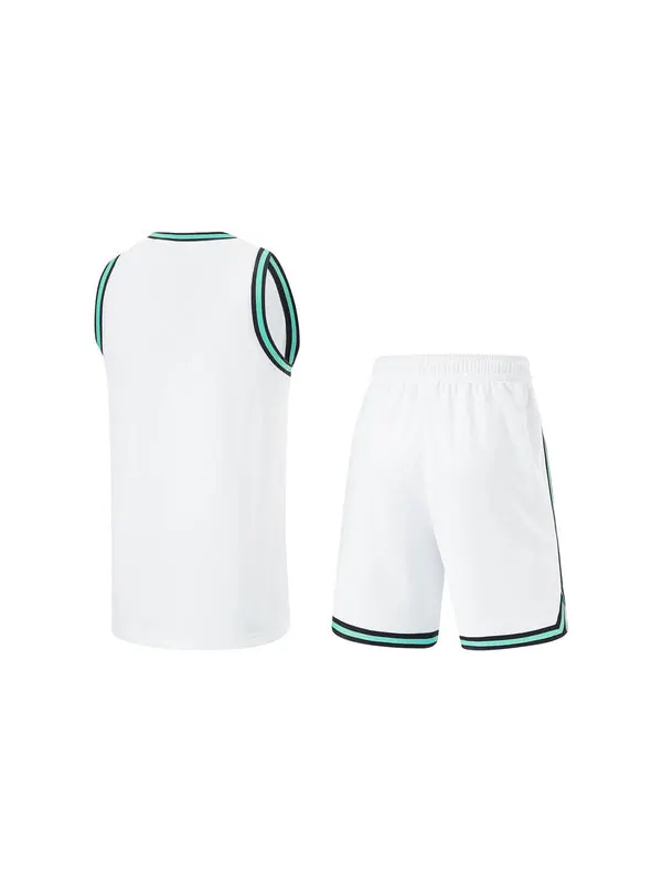 Костюмы cba logo баскетбольный костюм Li-Ning — изображение 2 из 4, белый/зеленый