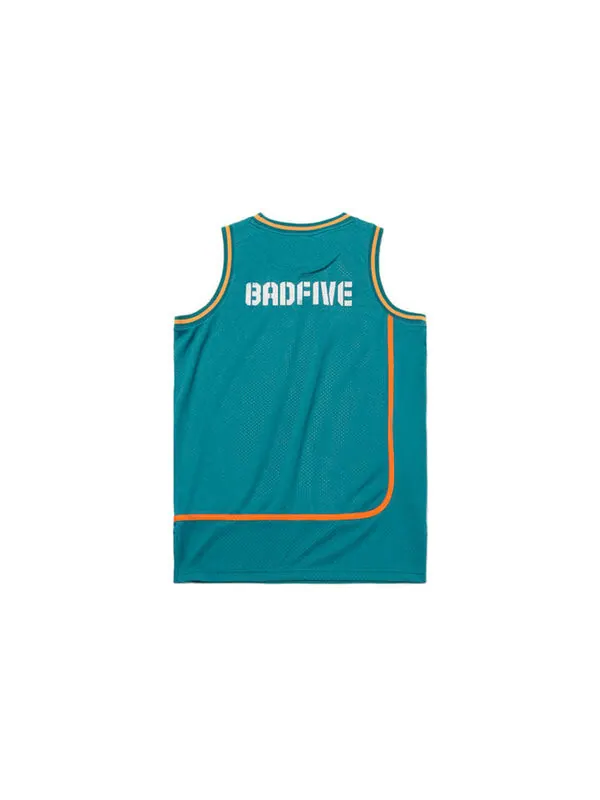 Спортивная футболка x badfive graphic printed jersey 'teal multi' Li-Ning — изображение 2 из 2, мульти