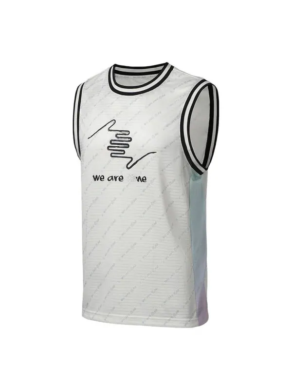 Футболка баскетбольная майка way of wade Li-Ning — изображение 1 из 2, белый/черный