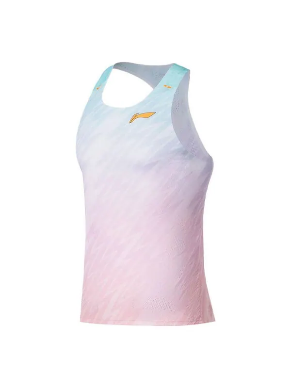 Жилеты беговые серии соревновательный жилет Li-Ning — изображение 1 из 2, розовый/белый/голубой