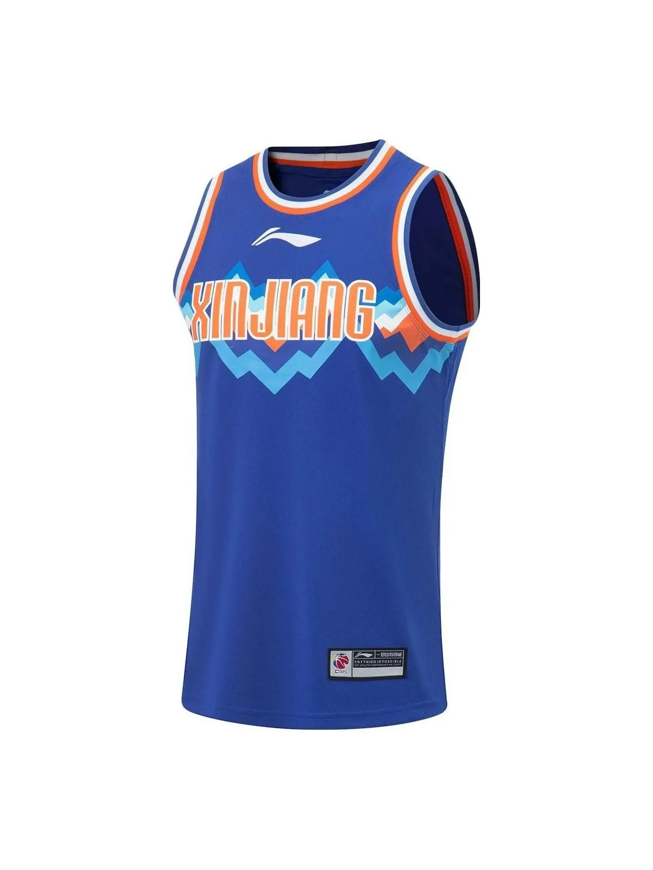 Li-Ning Баскетбольная майка команды «Ли-Нин» (CBA) «Синьцзян Летающие Тигры» — изображение 1 из 2, синий/мульти