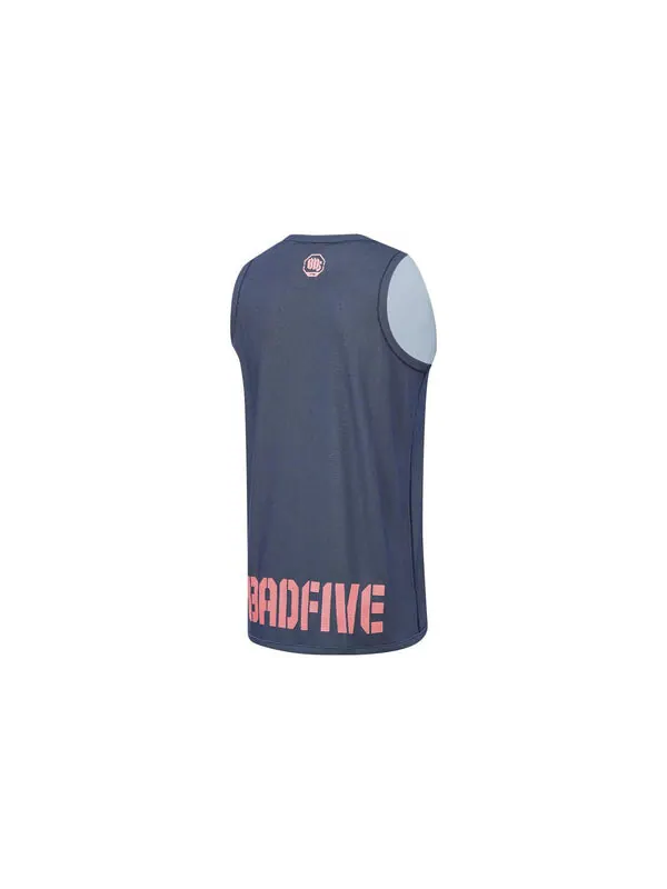 Футболка badfive с графическим рисунком баскетбольная майка Li-Ning — изображение 2 из 2, темно-синий/розовый