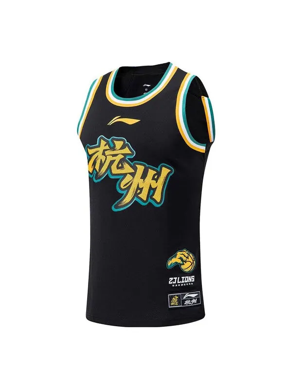 Футболка cba zhejiang lions баскетбольная майка Li-Ning — изображение 1 из 2, черный/мульти