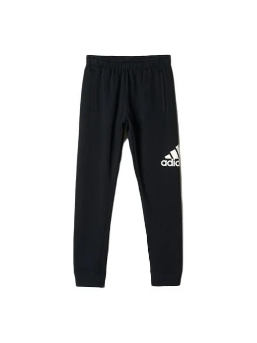 Спортивные штаны adidas Logo Training Fleece Lined Stay Warm Sports Knit Long Pants Black — изображение 1 из 4, черный