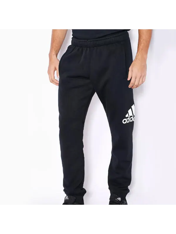 Спортивные штаны adidas Logo Training Fleece Lined Stay Warm Sports Knit Long Pants Black — изображение 4 из 4, черный