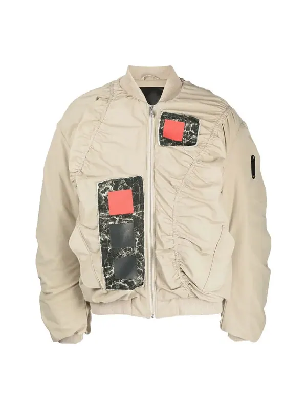 Куртка cubist ruched bomber jacket 'dark stone' A-Cold-Wall* — изображение 1 из 3, серый