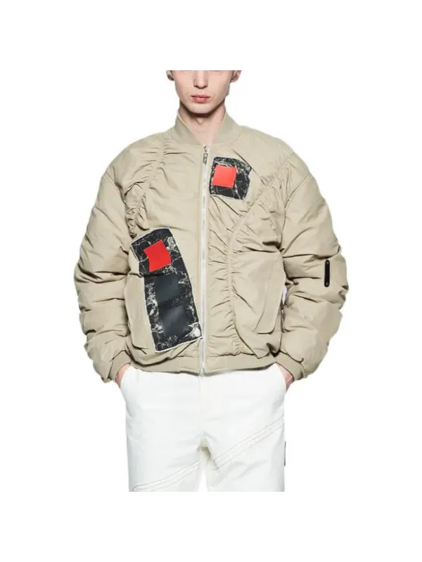 Куртка cubist ruched bomber jacket 'dark stone' A-Cold-Wall* — изображение 3 из 3, серый