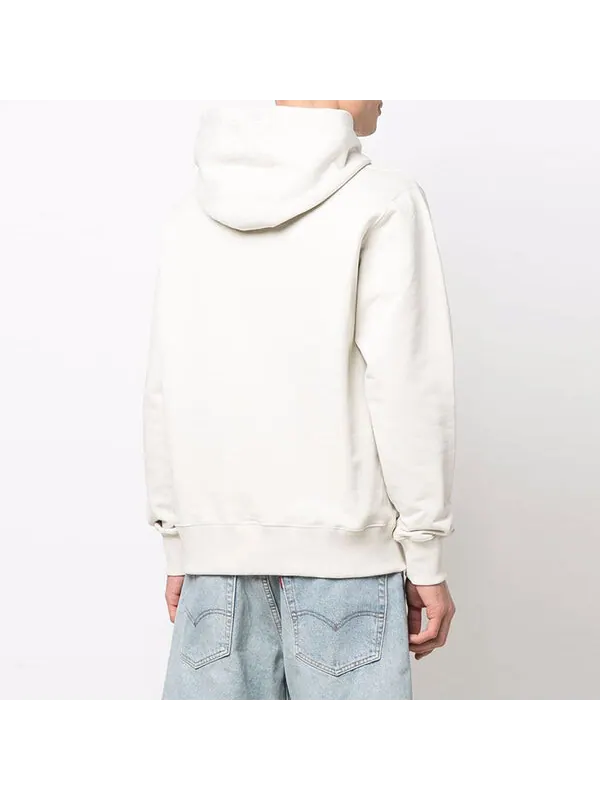 Толстовка logo popover hoodie 'bone white' A-Cold-Wall* — изображение 2 из 3, белый