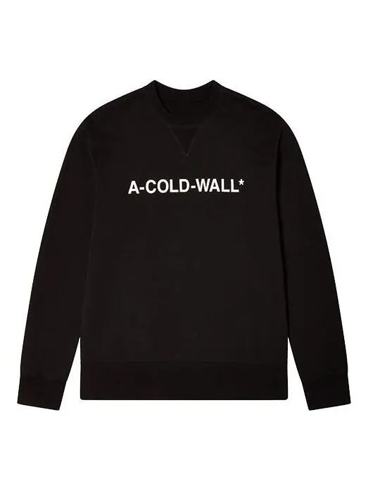 Толстовка essential logo sweatshirt 'black' A-Cold-Wall* — изображение 4 из 4, черный