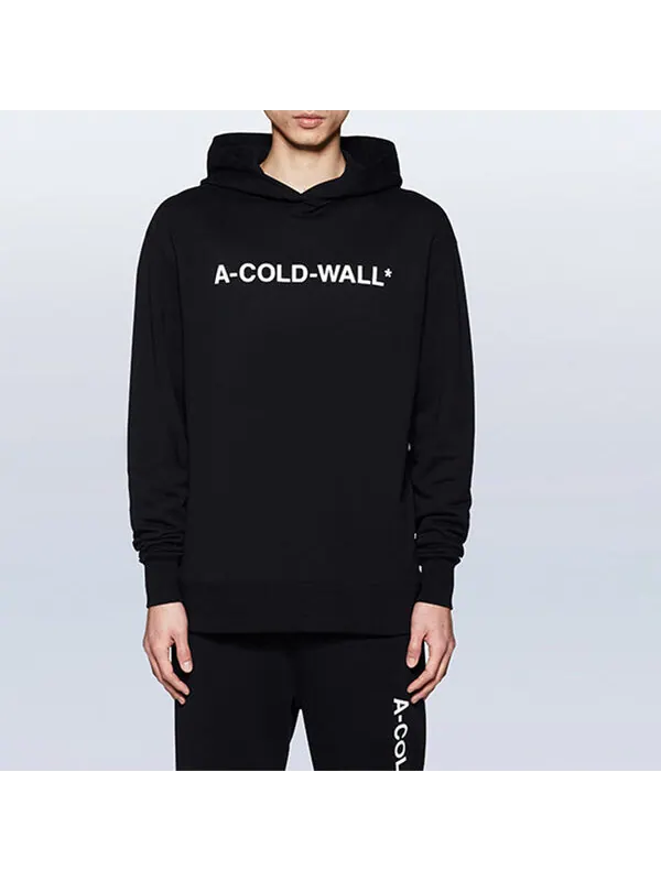 Толстовка essential logo hoodie 'black' A-Cold-Wall* — изображение 3 из 4, черный
