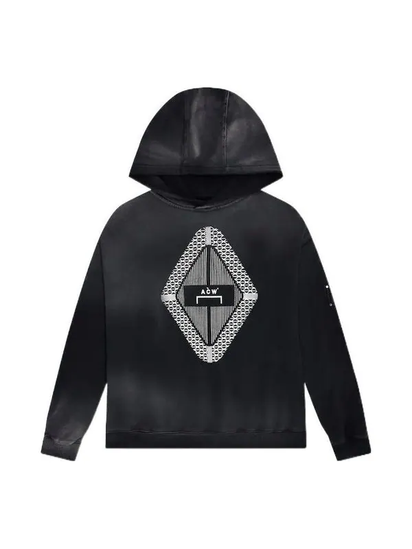 Толстовка gradient popover hoodie 'black' A-Cold-Wall* — изображение 1 из 4, черный