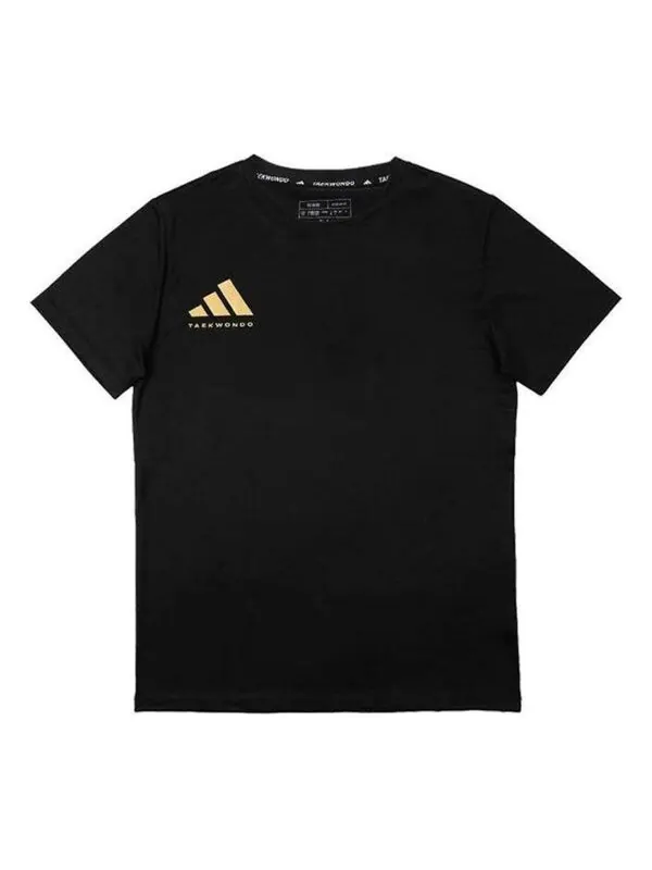 Футболка спортивная футболка Adidas — изображение 1 из 3, черный/золотистый