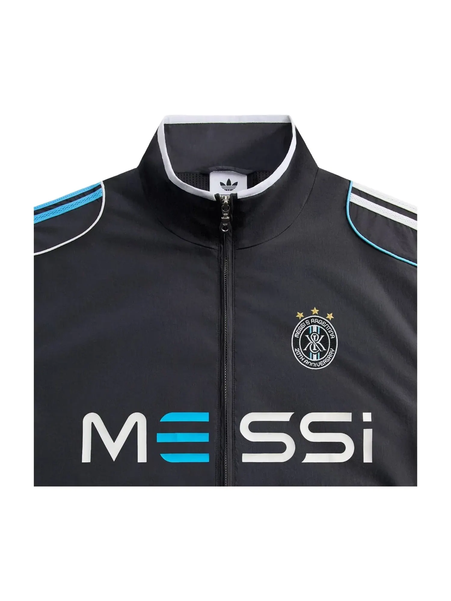 Мужская куртка KITH x Messi for Adidas Football Nylon Track Jacket — изображение 2 из 3, черный