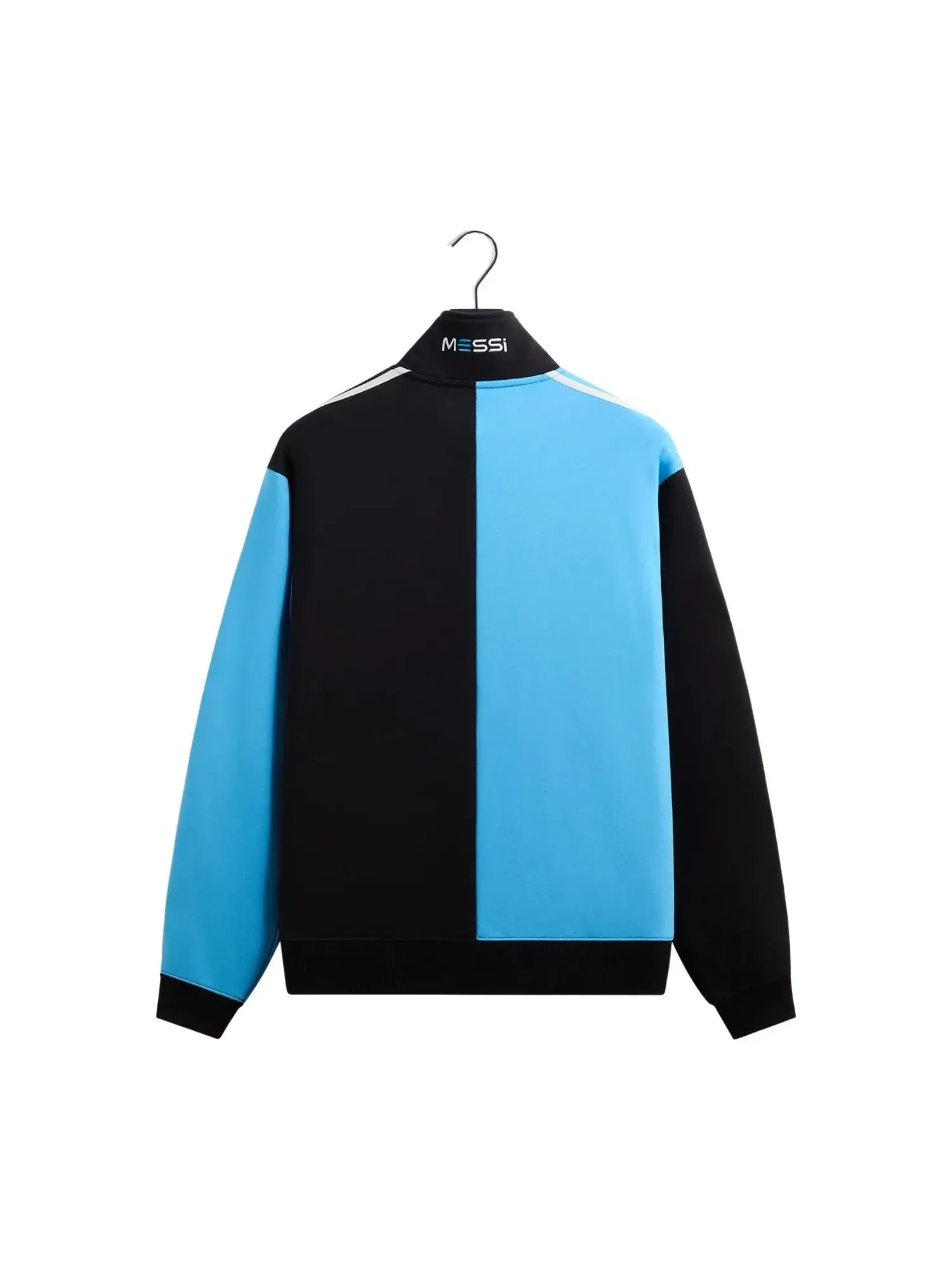 Мужская футболка из футера KITH x Messi for Adidas Football Fleece Quarter Zip — изображение 2 из 4, темно-синий