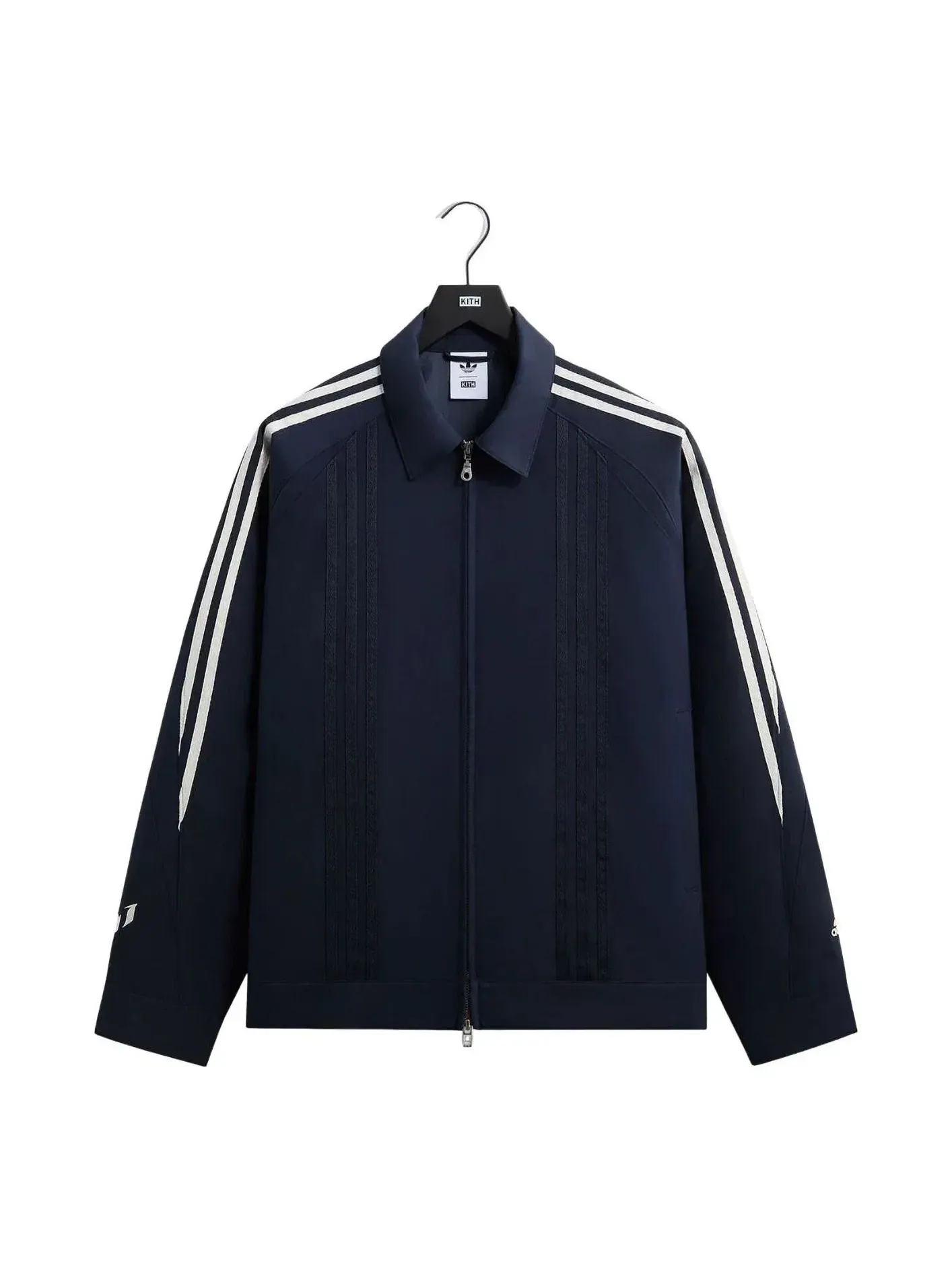 Мужская куртка из шерстяного трикотажа с принтом KITH x Messi модель Night Navy — изображение 1 из 5, темно-синий