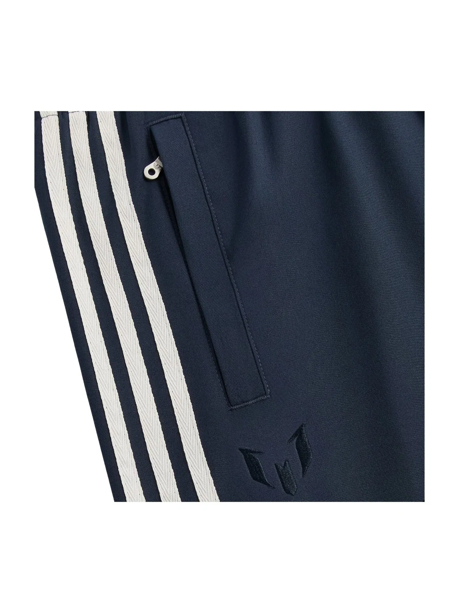 Мужские шерстяные спортивные штаны с принтом KITH x Messi for Adidas Football Wool Track Pants Night Navy, темно-синий