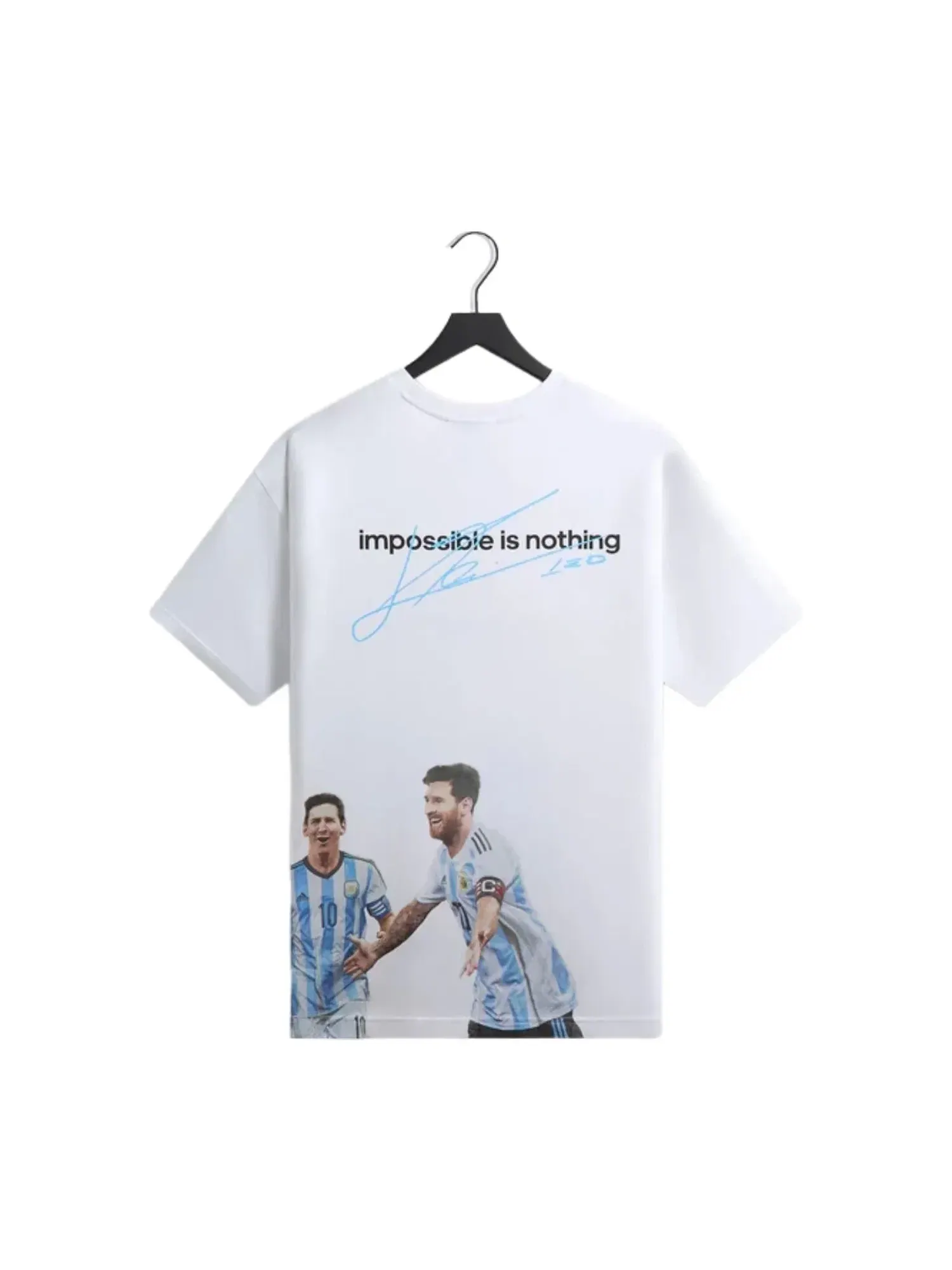 Мужская футболка с принтом KITH x Messi — изображение 2 из 5, белый