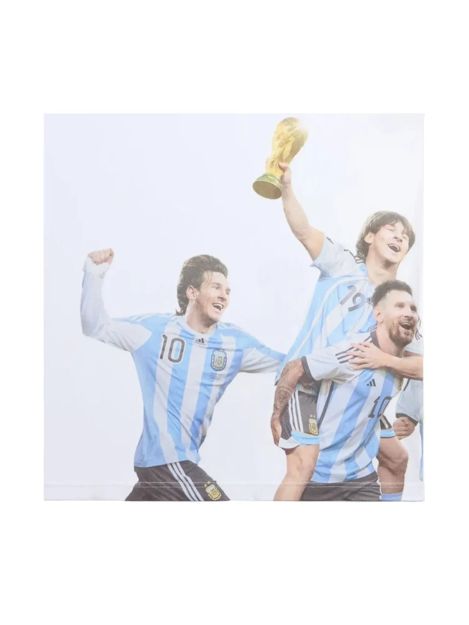 Мужская футболка с принтом KITH x Messi — изображение 3 из 5, белый