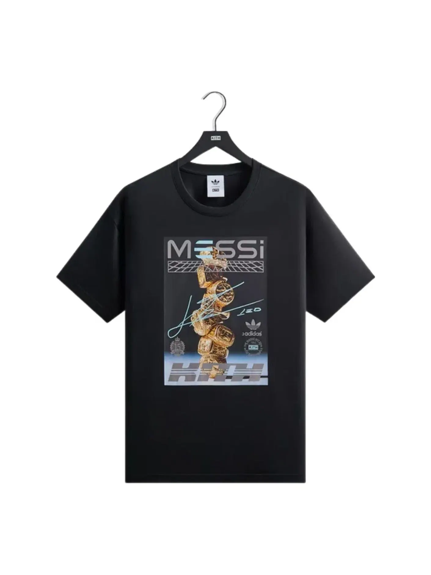 Мужская футболка с принтом KITH x Messi for Adidas Football Graphic T-Shirt — изображение 1 из 3, черный