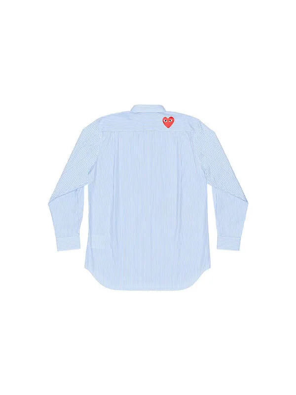 Рубашка x the north face striped shirt 'blue' Comme Des Garcons Play — изображение 2 из 2, синий