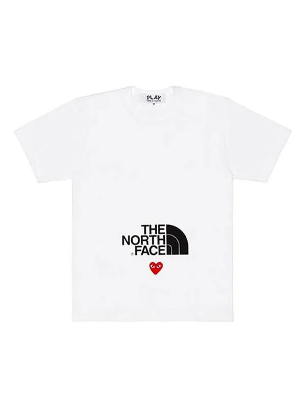 Футболка x the north face play together tee Comme Des Garcons Play — изображение 1 из 2, белый