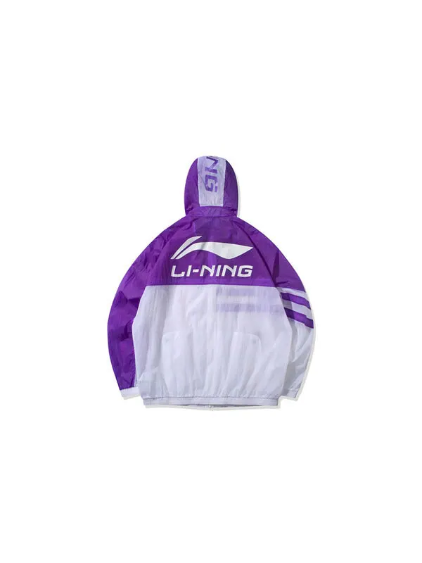 Куртка ветровка теплая куртка Li-Ning — изображение 2 из 2, фиолетовый/белый