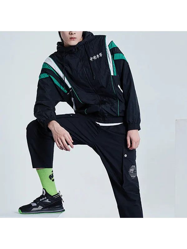 Куртка парижская неделя моды спортивная куртка с капюшоном Li-Ning — изображение 4 из 4, черный
