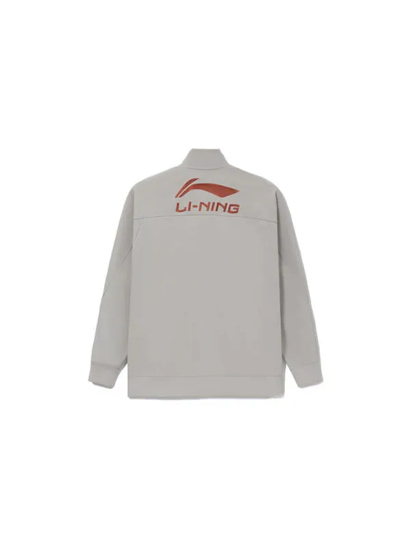 Куртка с логотипом стиль жизни классическая модная куртка Li-Ning — изображение 2 из 2, серый