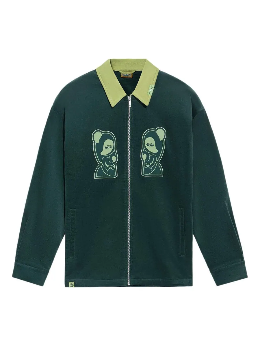 Куртка Li-Ning THE NORTH FACE Logo Printing Jacket 'Dark Green' — изображение 1 из 2, зеленый