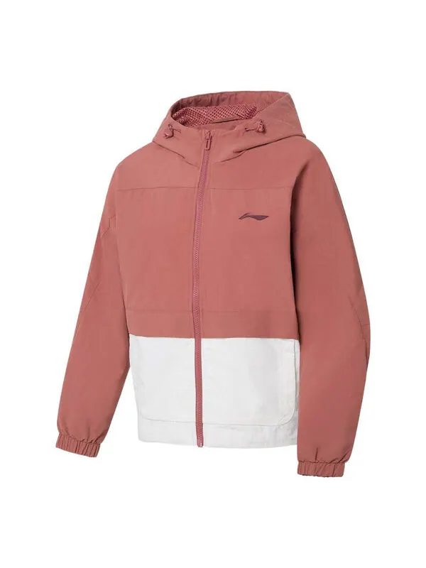Куртка серии gym свободная спортивная куртка с капюшоном Li-Ning — изображение 1 из 2, розовый