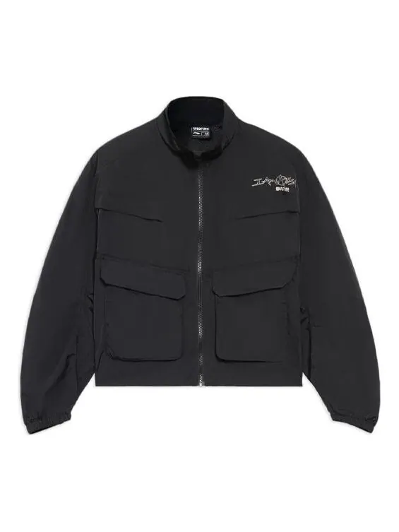 Куртка badfive casual воротник-стойка свободная куртка с принтом Li-Ning — изображение 1 из 3, черный