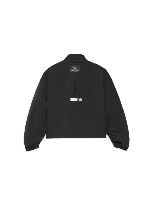 Куртка badfive casual воротник-стойка свободная куртка с принтом Li-Ning — изображение 2 из 3, черный
