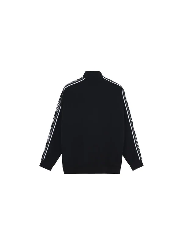 Куртка футбольная серия логотип вышитый спортивная куртка Li-Ning — изображение 2 из 4, черный/белый/красный