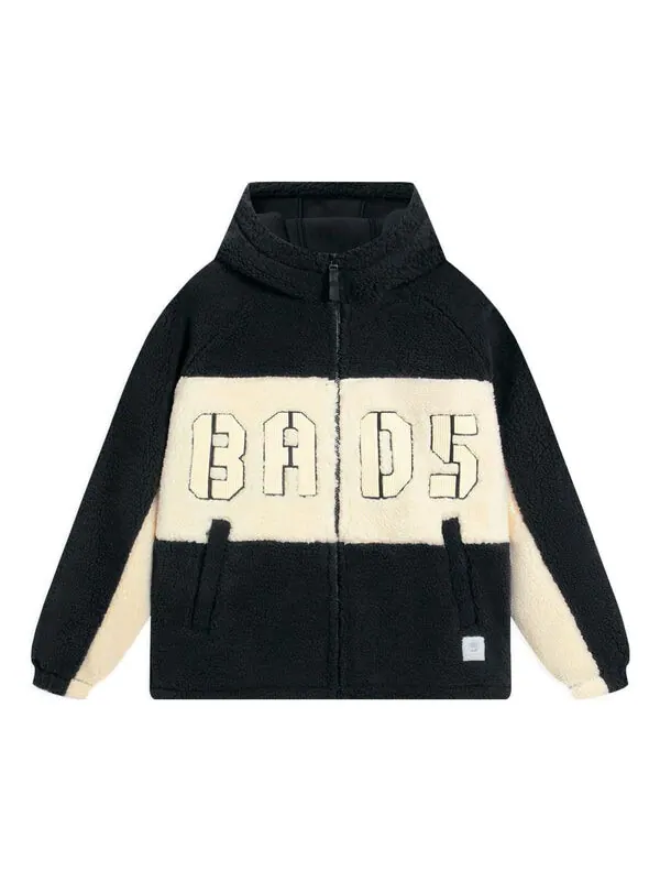 Куртка badfive logo флисовая куртка на молнии Li-Ning — изображение 1 из 3, черный/бежевый