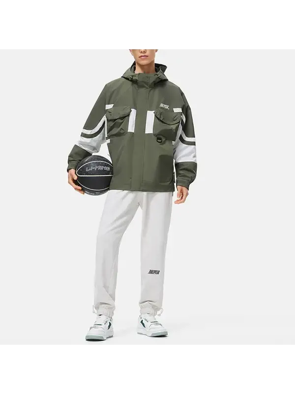 Куртка badfive ветровка Li-Ning — изображение 2 из 2, оливковый зеленый/белый