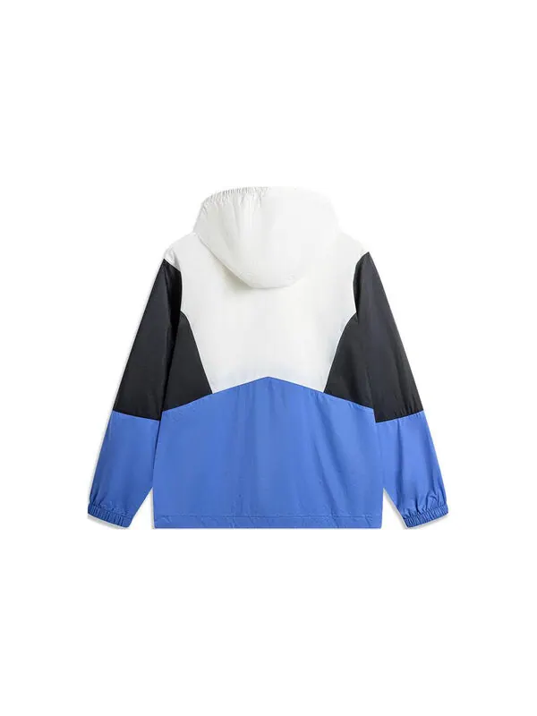 Куртка ветровка с цветными блоками Li-Ning — изображение 2 из 2, белый/черный/синий